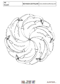 Mandala boyama sayfaları